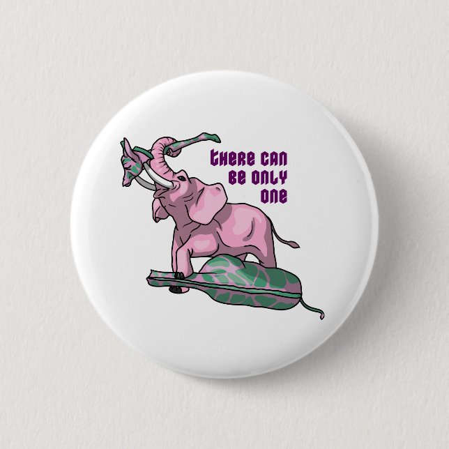 Pinky Wins by TKO 6 Cm Round Badge (Front)