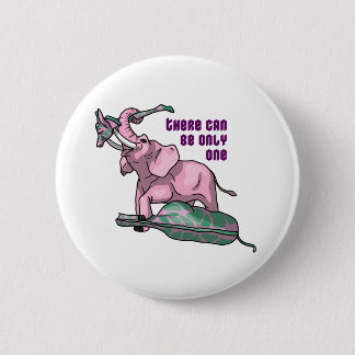 Pinky Wins by TKO 6 Cm Round Badge