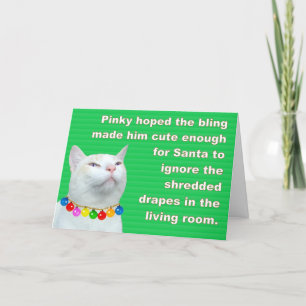 Pinky's Bling Holiday Card