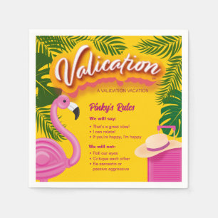 Pinky's Validation Vacation Napkin
