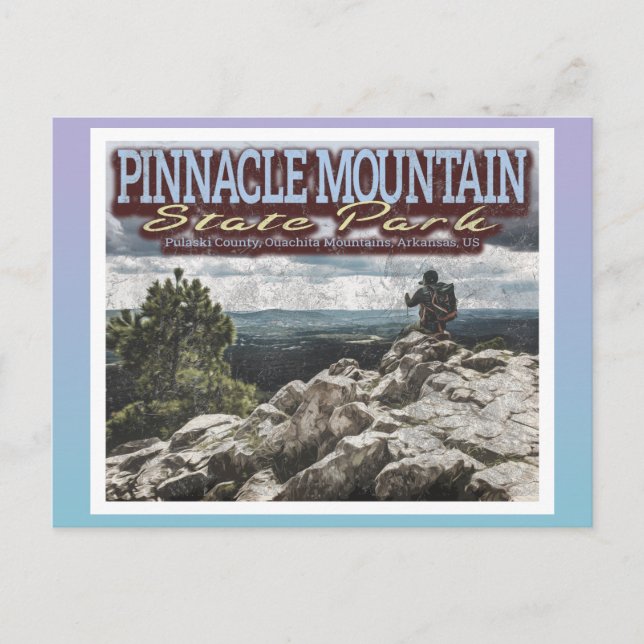 PINNACLE MOUNTAIN - QUACHITA MOUNTAINS - ARKANSAS POSTCARD (Front)