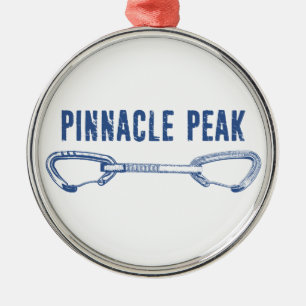 Pinnacle Peak Arizona Rock Climbing Quickdraw Metal Tree Decoration