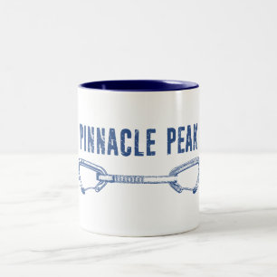 Pinnacle Peak Arizona Rock Climbing Quickdraw Two-Tone Coffee Mug