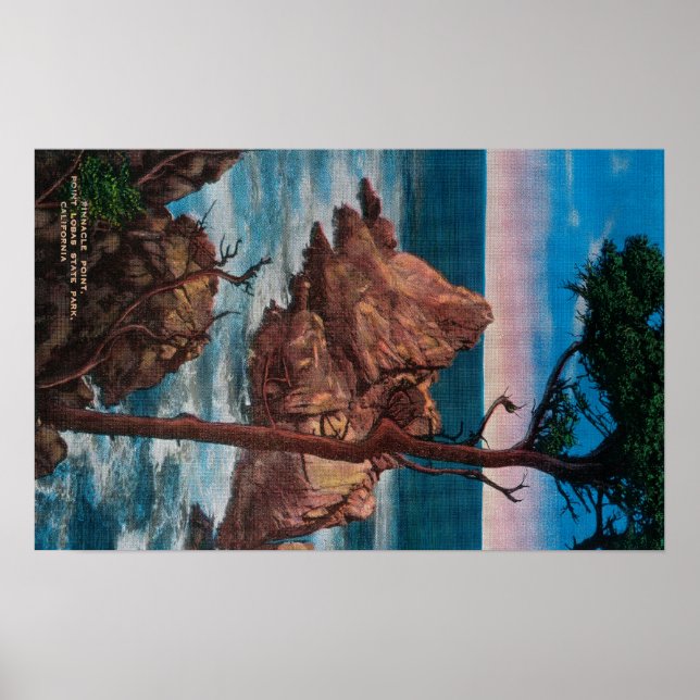 Pinnacle Point, Point Lobas State Park Poster (Front)