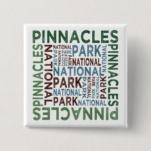 Pinnacles National Park 15 Cm Square Badge