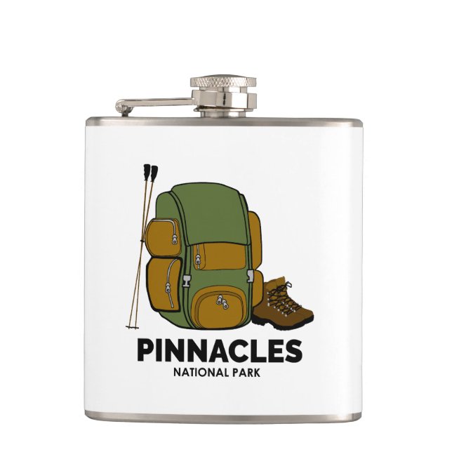 Pinnacles National Park Backpack Hip Flask (Front)