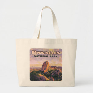 Pinnacles National Park Buttes California Large Tote Bag