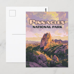 Pinnacles National Park Buttes California  Postcard