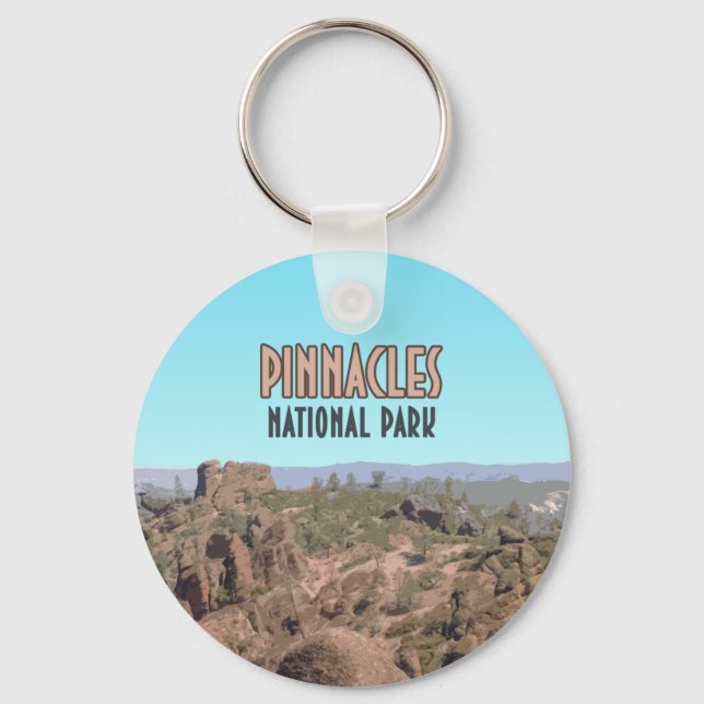 Pinnacles National Park California Key Ring (Front)