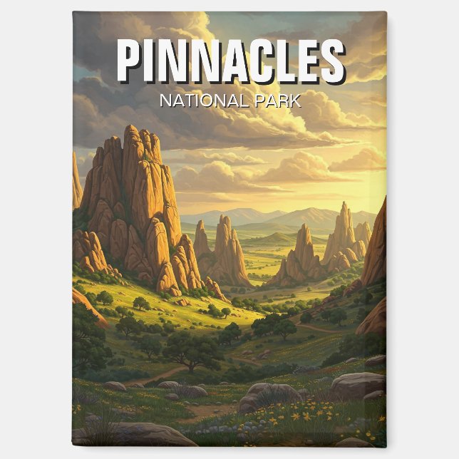 Pinnacles National Park California Travel Magnet (Front)