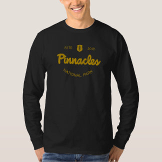 Pinnacles National Park Classic Script Style Text T-Shirt