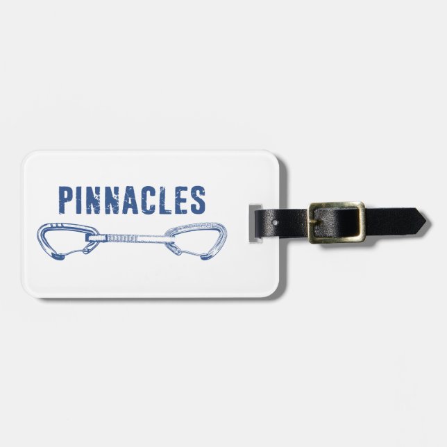 Pinnacles National Park Climbing Quickdraw Luggage Tag (Front Horizontal)