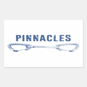Pinnacles National Park Climbing Quickdraw Rectangular Sticker