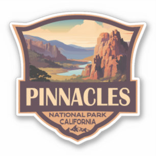 Pinnacles National Park Illustration Travel Art