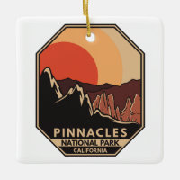 Pinnacles National Park Minimal Retro Emblem