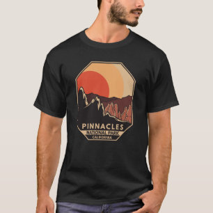 Pinnacles National Park Minimal Retro Emblem T-Shirt