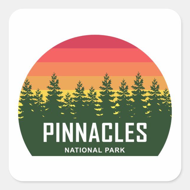 Pinnacles National Park Square Sticker (Front)