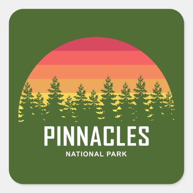 Pinnacles National Park Square Sticker (Front)
