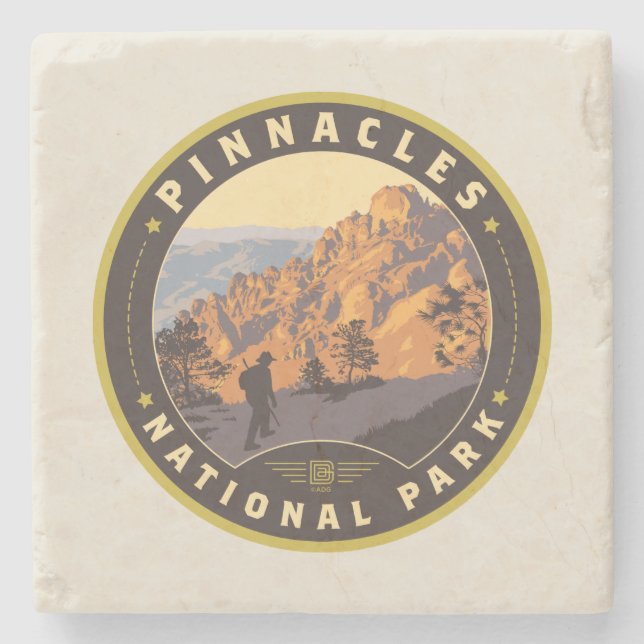 Pinnacles National Park Stone Coaster (Front)