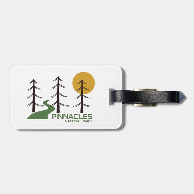 Pinnacles National Park Trail Luggage Tag (Back Horizontal)