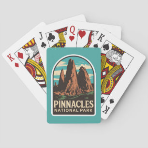 Pinnacles National Park Travel Emblem Playing Cards