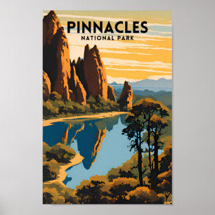 Pinnacles National Park Travel Poster