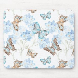 Pinned Butterfly Art Mouse Mat