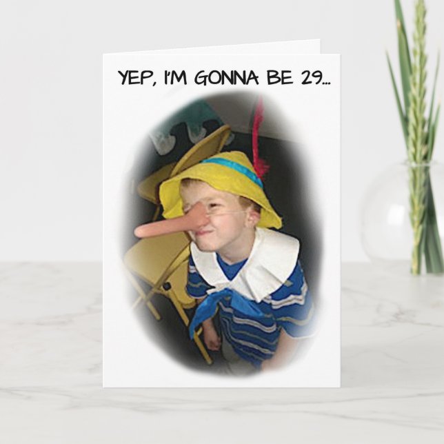 PINOCCHIO BIRTHDAY CARD (Front)
