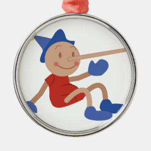 Pinocchio Metal Tree Decoration