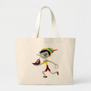 Pinocchio pinotxo fairytale tote jumbo bag
