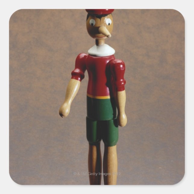 Pinocchio Square Sticker (Front)