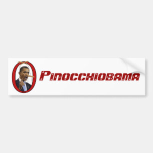 Pinocchiobama Bumper Sticker