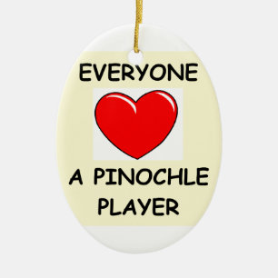pinochle ceramic tree decoration