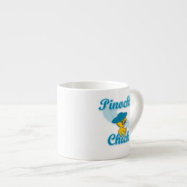 Pinochle Chick Espresso Cup (Front Right)
