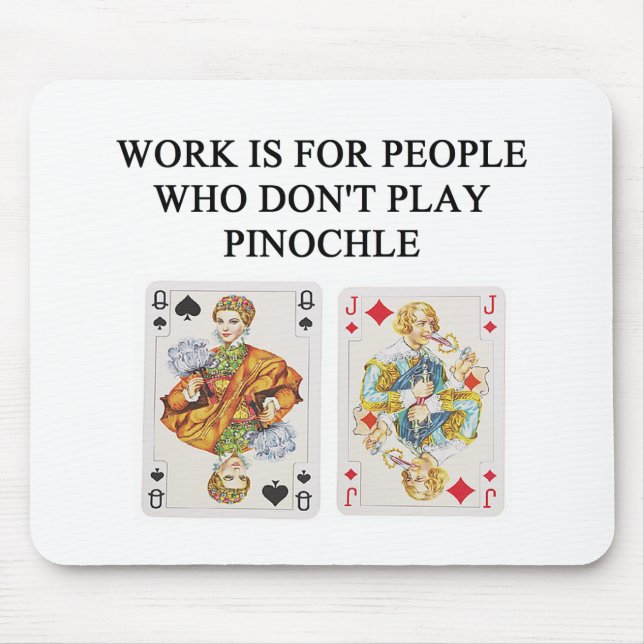 PINOCHLE game player Mouse Mat (Front)