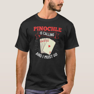 Pinochle Game Rules Cards Double Deck Points 1 T-Shirt