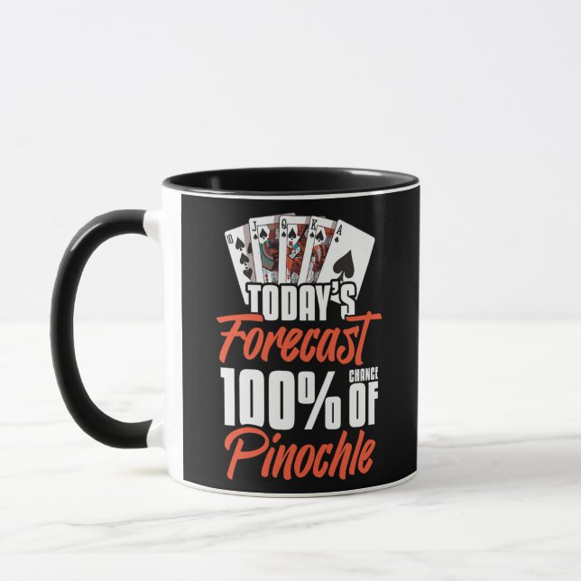 Pinochle Game Rules Cards Double Deck Points Mug (Left)