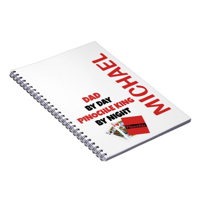 Pinochle King Dad Notebook (Right Side)