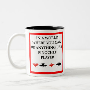 PINOCHLE Two-Tone COFFEE MUG