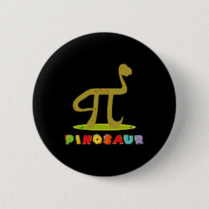 Pinosaur Funny Pi Day Dinosaur Math Lover Science  6 Cm Round Badge