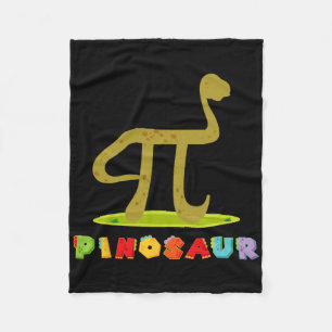 Pinosaur Funny Pi Day Dinosaur Math Lover Science  Fleece Blanket