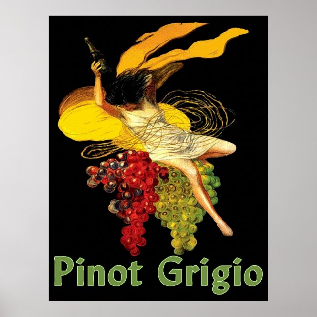 Pinot Grigio Wine Maid Poster (Front)