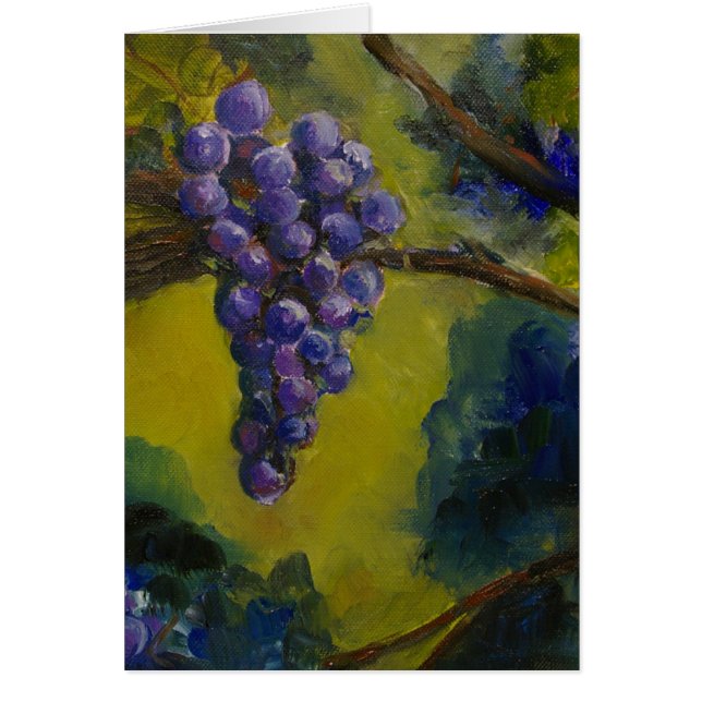 Pinot Noir Grapes Greeing Card by Maureen A. Girar (Front)