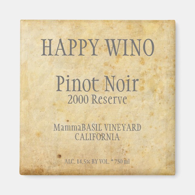 Pinot Noir Label Magnet (Front)