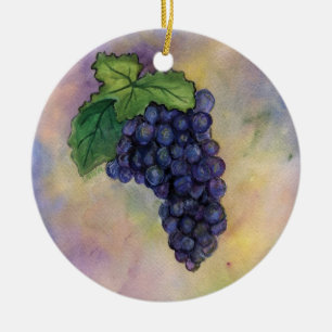 Pinot Noir Wine Grapes Ornament