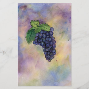 Pinot Noir Wine Grapes Stationery