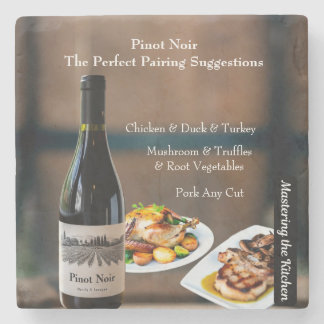 Pinot Noir Wine Pairing/Mastering the Kitchen Stone Coaster
