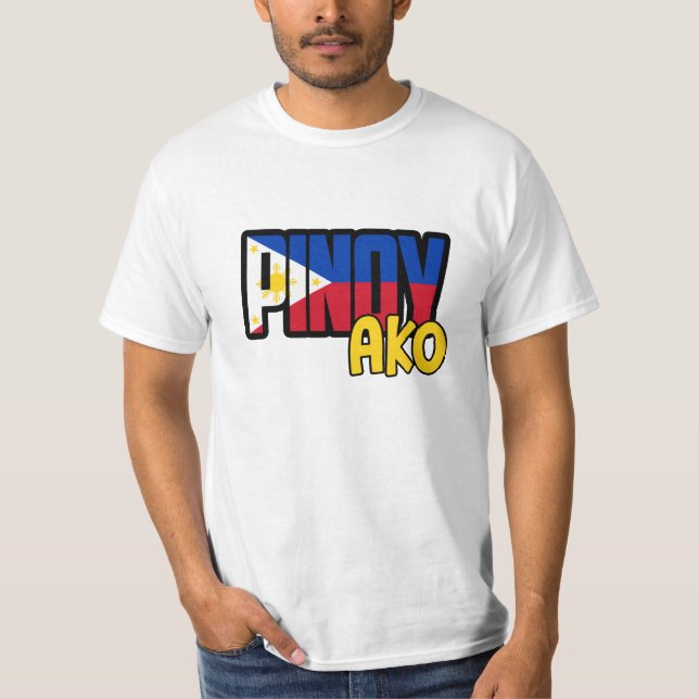 Pinoy Ako T-Shirts - Filipino Shirts (Front)