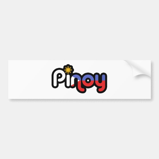 Pinoy Bumper Sticker (Front)