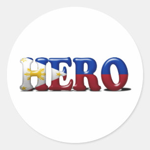 Pinoy Hero Classic Round Sticker